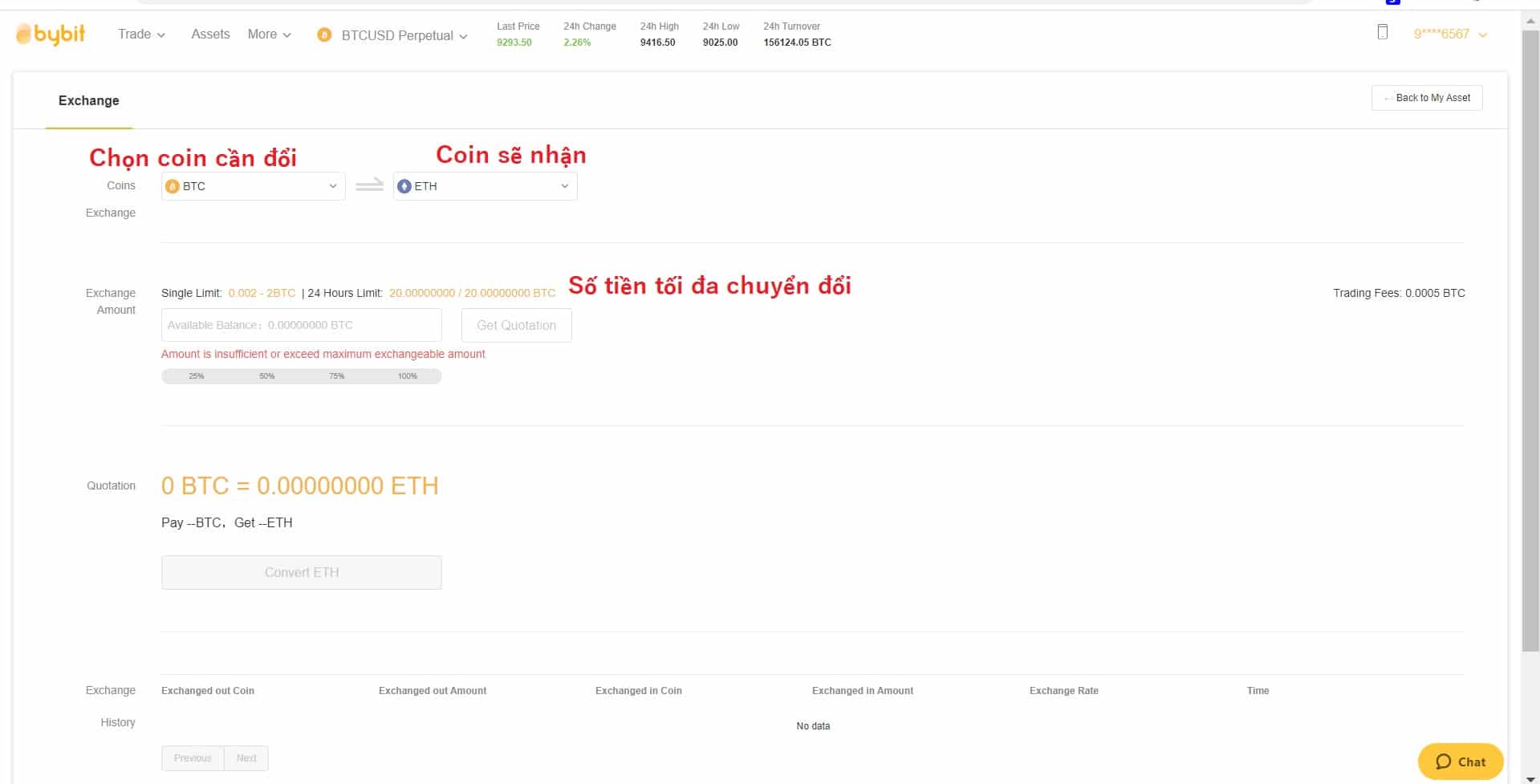 chuyển đổi coin sàn bybit