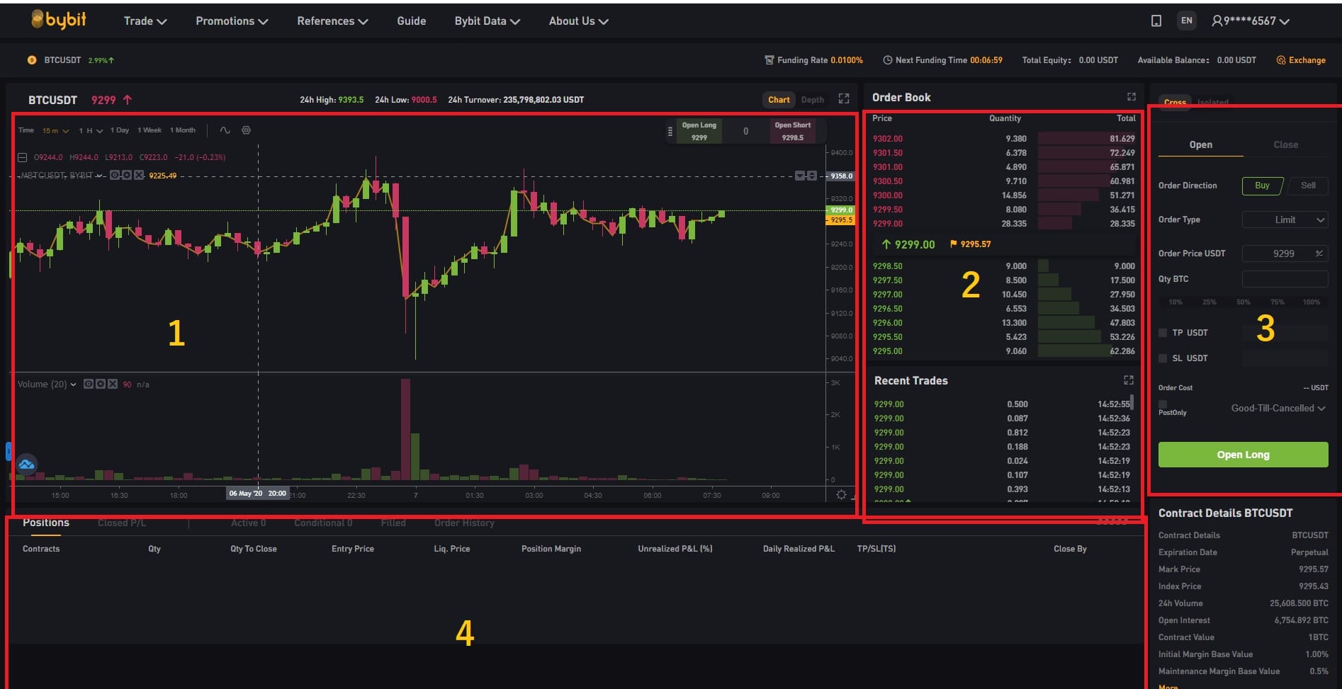 giao diện bybit