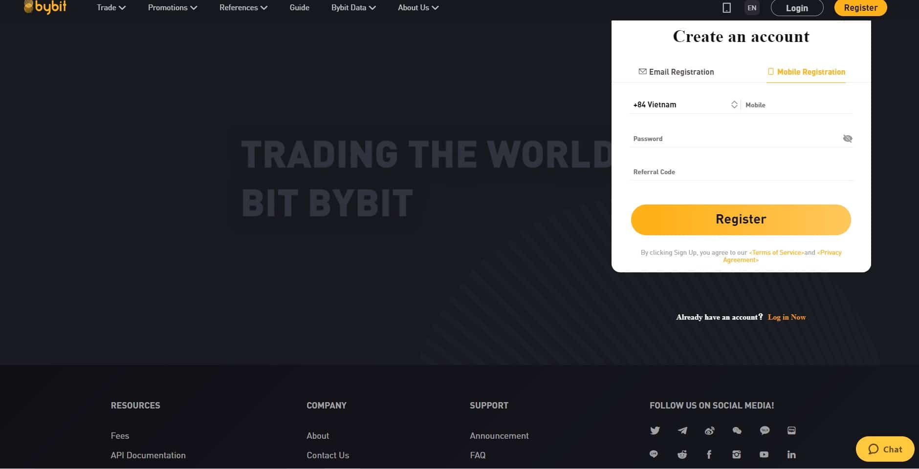 hướng dẫn đăng ký tài khoản sàn bybit