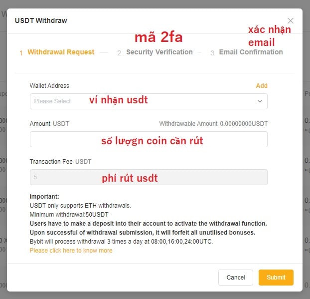 rút coin sàn bytbit